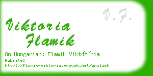 viktoria flamik business card